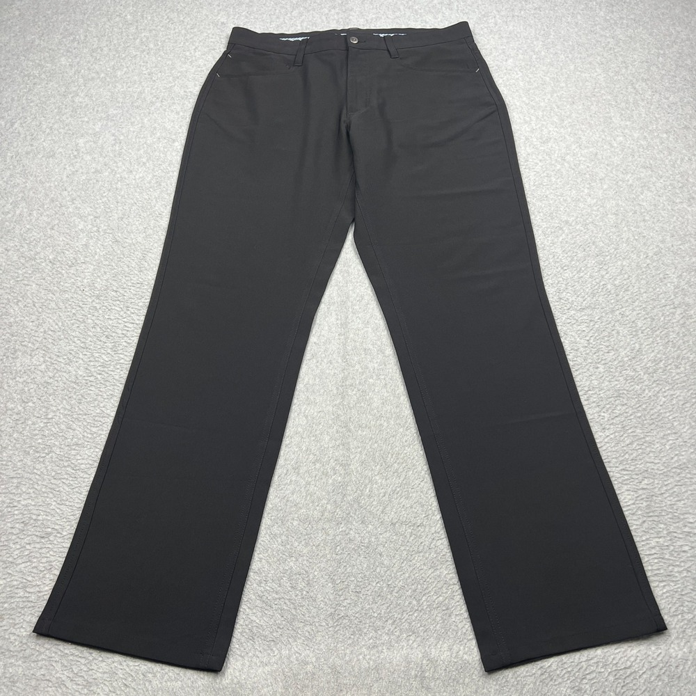 FootJoy Golf Pants Mens 34x32 Black Athletic Fit Performance Stretch 5-Pocket